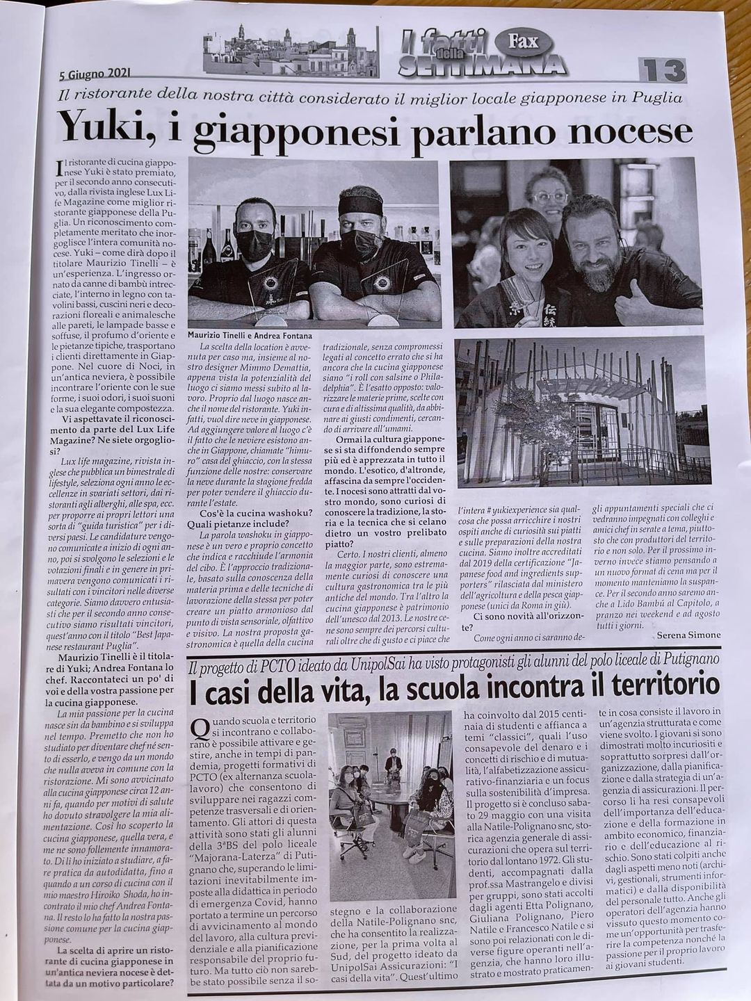 Yuki, i giapponesi parlano nocese